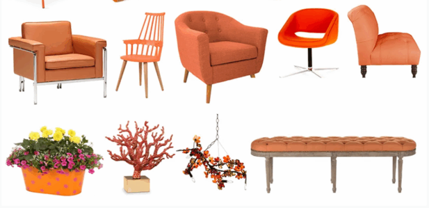 橙色系列家具灯饰布艺饰品等软装素材(图5) 橙色系列家具灯饰布艺饰品等软装素材(图5)
