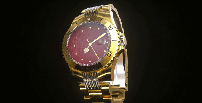 C4D+Octane渲染器金表手表模型 Golden Watch 热度: 51(图1) C4D+Octane渲染器金表手表模型 Golden Watch 热度: 51(图1)
