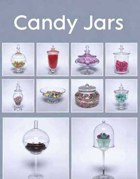 [家具模型] 20种不同形状空玻璃罐静物陈设3D模型合集(图5)