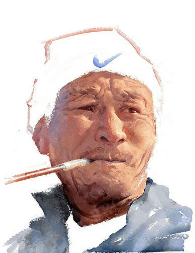 30组水彩画数字绘画自定义PS笔刷合集(图4)