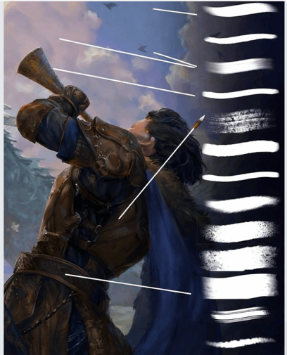 14组专业绘画画笔Procreate笔刷合集(图2)