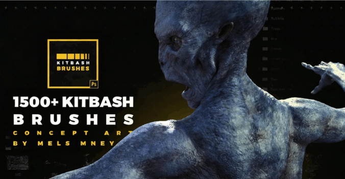 1500组概念艺术数字绘画PS笔刷合集(图3)