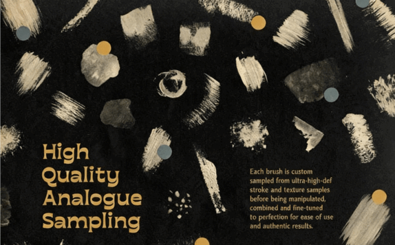 130组水墨墨迹风格数字绘画PS笔刷合集(图5)