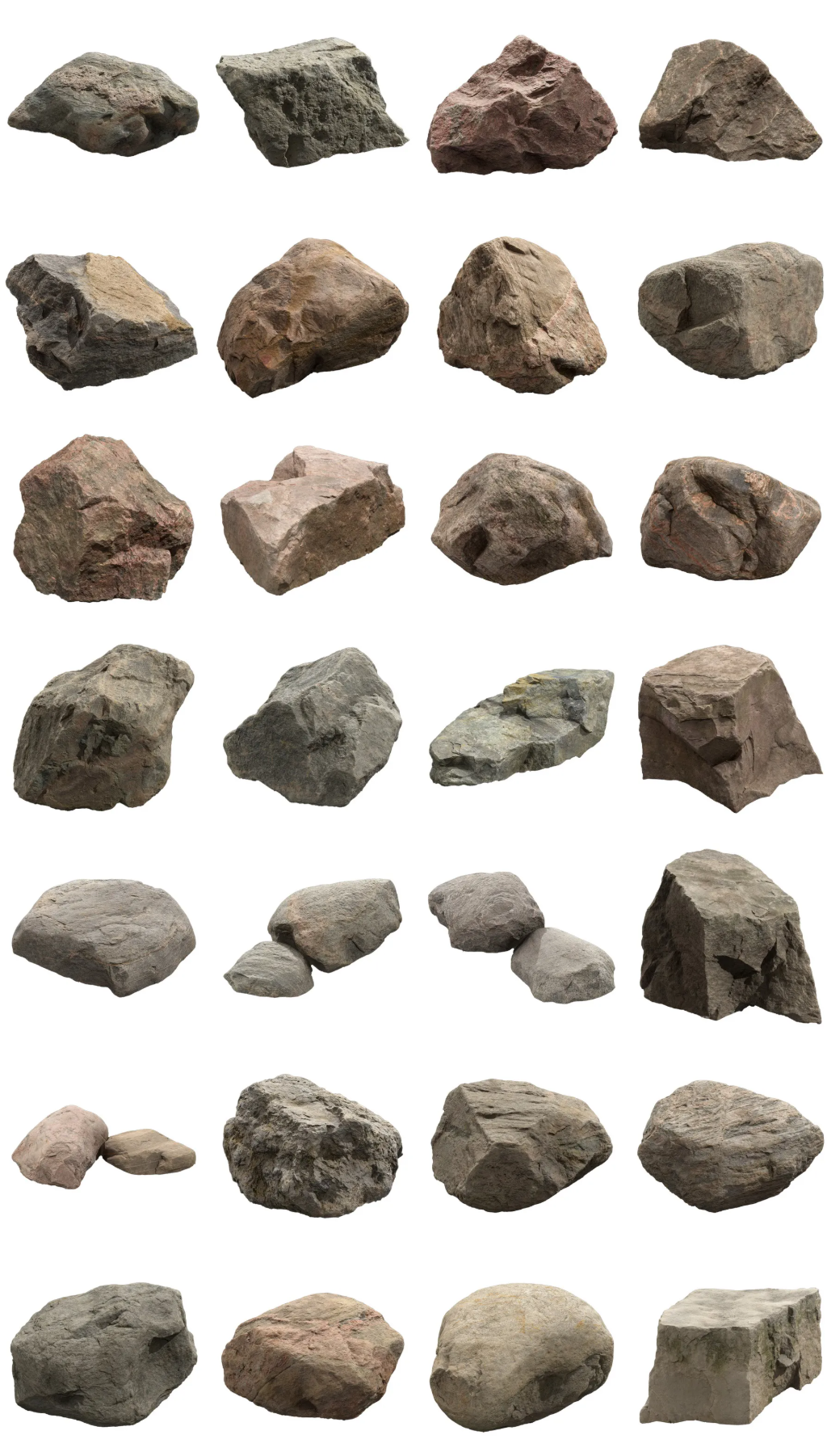 60个岩石模型长满青苔的石头模型(图1)