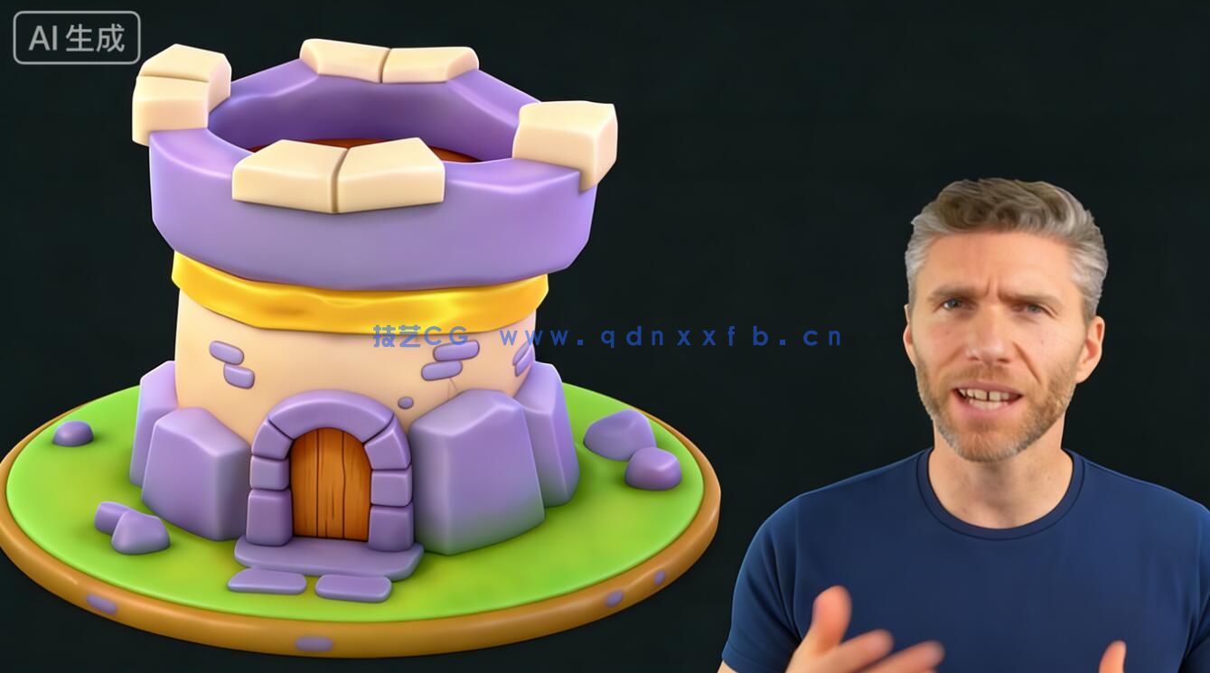 【中文字幕】Blender手绘风格低多边形模型实例制作视频教程(图1)