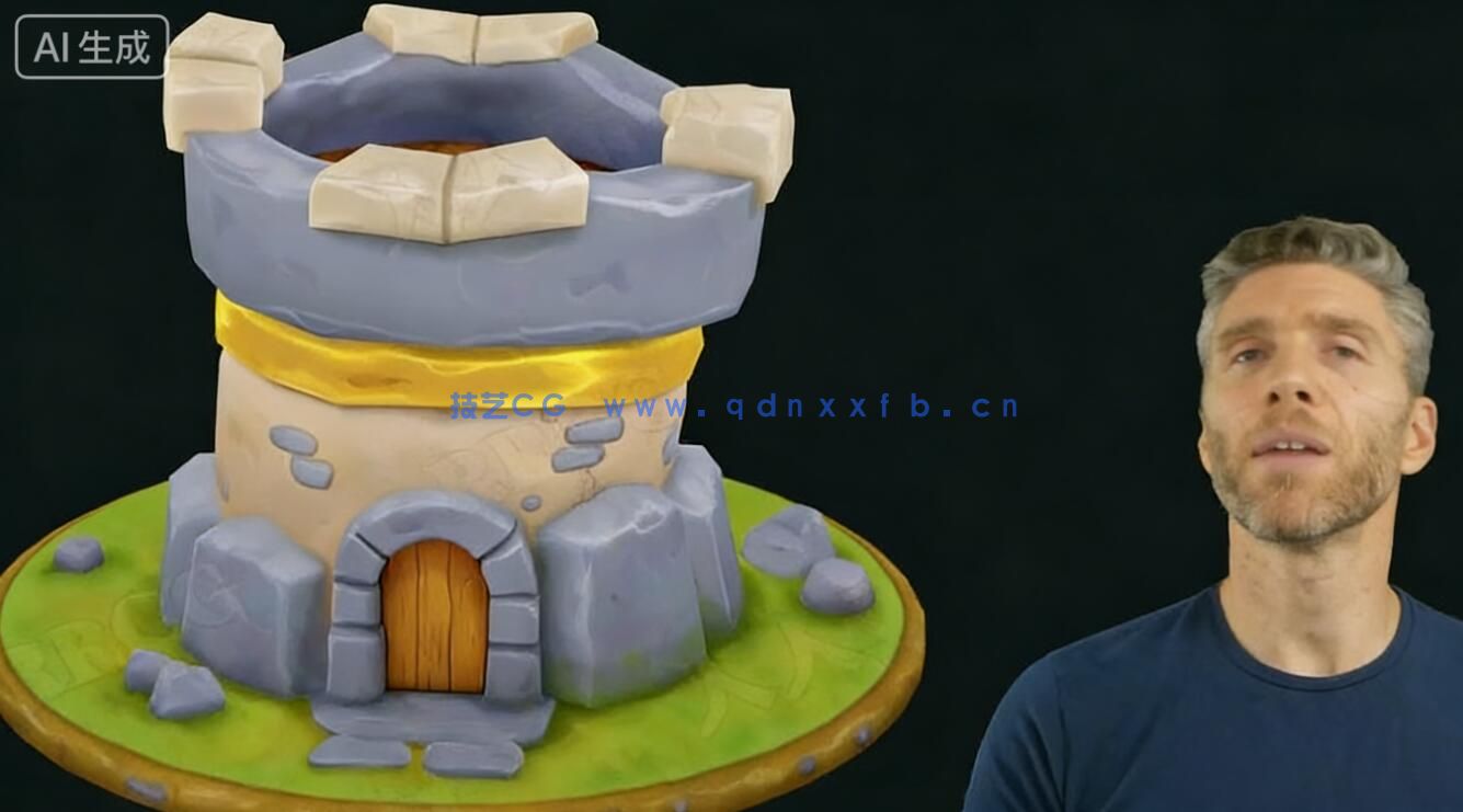 【中文字幕】Blender手绘风格低多边形模型实例制作视频教程(图6)