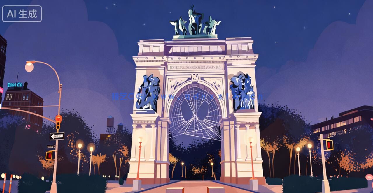 【中文字幕】《蜘蛛侠：平行宇宙》城市景观绘画实战训练视频教程(图2)