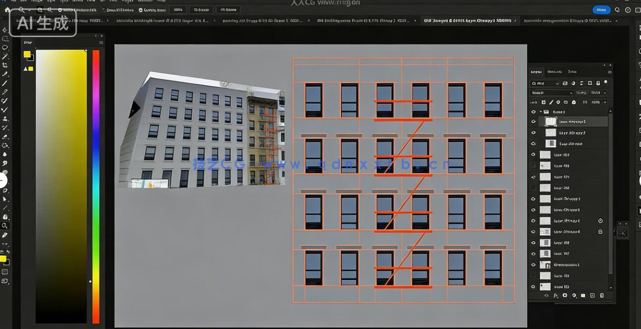 【中文字幕】《蜘蛛侠：平行宇宙》城市景观绘画实战训练视频教程(图6)