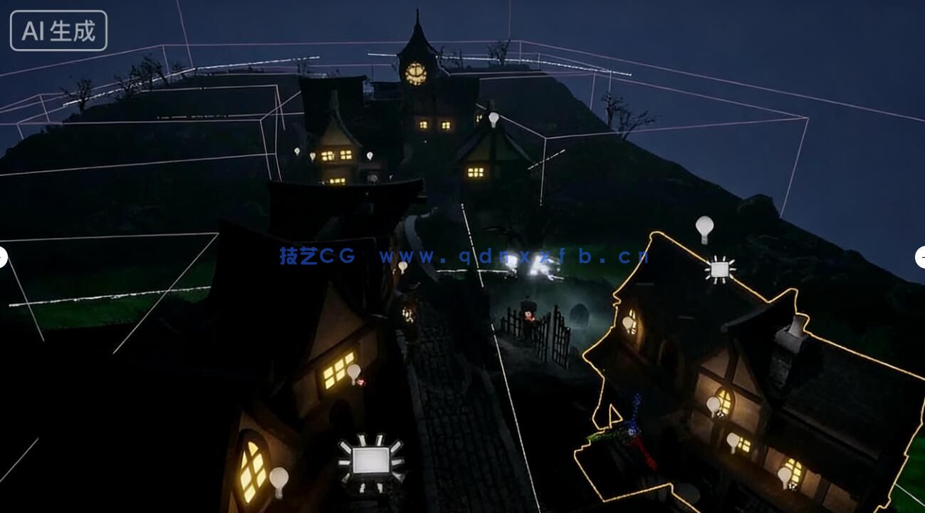 【中文字幕】Blender5与UE5.7幽灵鬼街大型建筑场景搭建实战训练(图1)