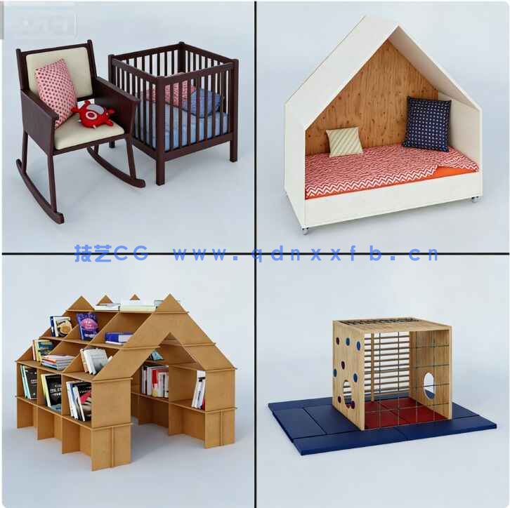 家具模型] 44组儿童玩具家具装饰相关3D模型合集 Evermotion Archmodels第244季(图6)