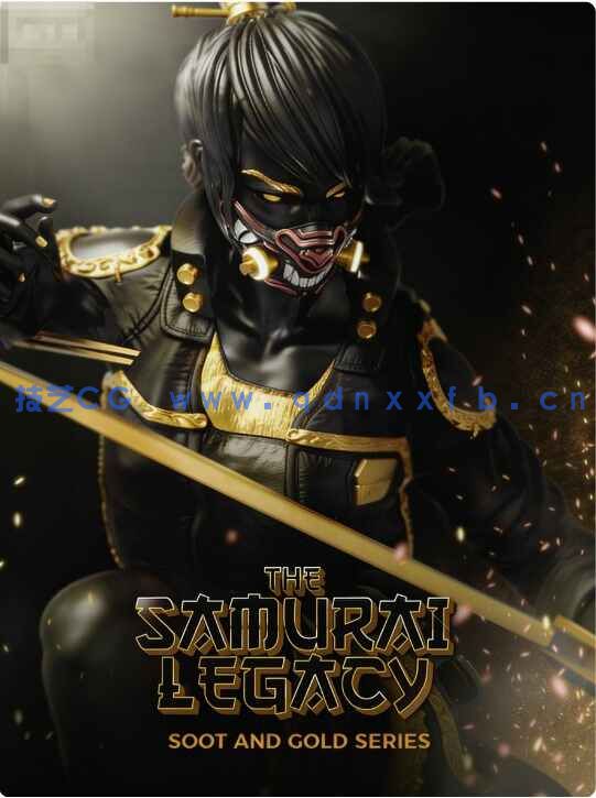 [独立角色] 女武士剑客角色雕塑3D打印模型(图2)