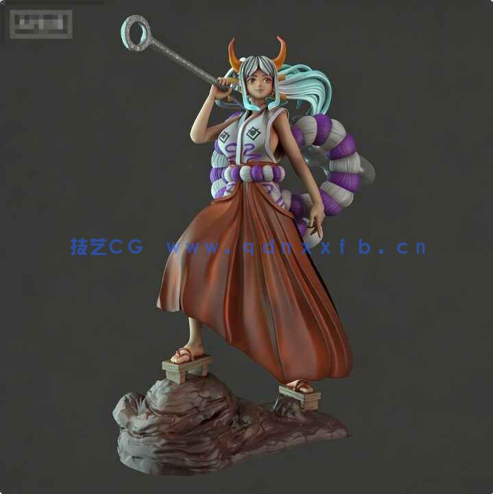 [独立角色] 大和《海贼王航海王》动漫角色雕塑3D打印模型(图1)