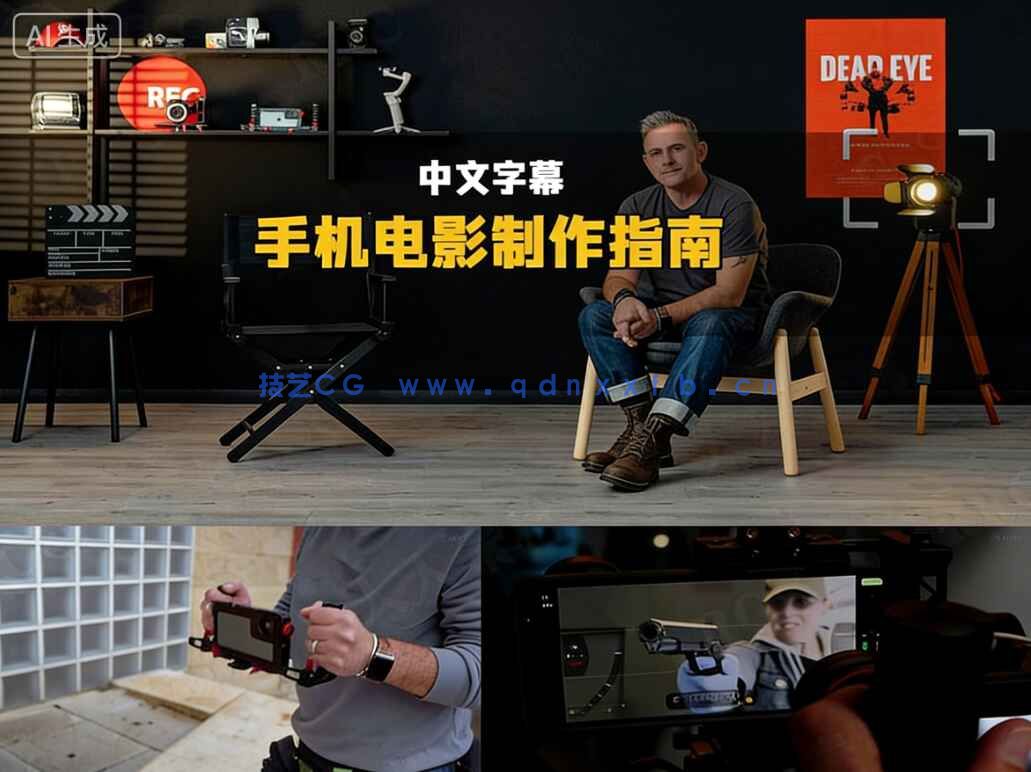 【中文字幕】手机电影制作从前期策划拍摄到后期剪辑入门指南视频教程(图1)