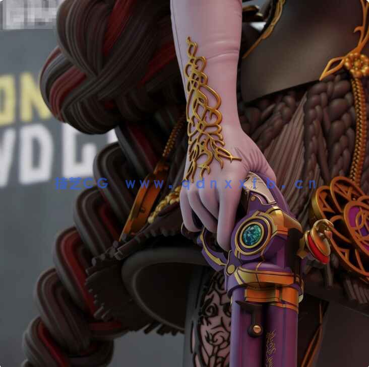 [独立角色] 贝优妮塔猎天使魔女游戏角色雕塑3D打印模型(图5)