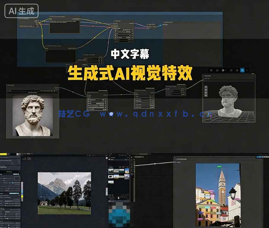 【中文字幕】ComfyUI与InvokeAI生成式AI视觉特效制作视频教程(图1) 【中文字幕】ComfyUI与InvokeAI生成式AI视觉特效制作视频教程(图1)