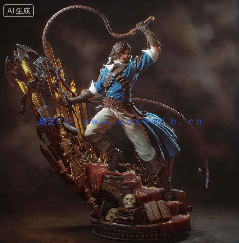 里希特·贝尔蒙特Richter Belmont《恶魔城》游戏角色雕刻手办(图2) 里希特·贝尔蒙特Richter Belmont《恶魔城》游戏角色雕刻手办(图2)