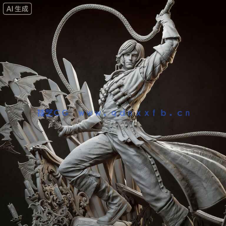 里希特·贝尔蒙特Richter Belmont《恶魔城》游戏角色雕刻手办(图7) 里希特·贝尔蒙特Richter Belmont《恶魔城》游戏角色雕刻手办(图7)