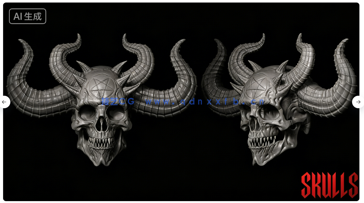 45款地狱恶魔黑暗领主等邪恶生物手工雕刻VDM笔刷ZBrush与(图5) 45款地狱恶魔黑暗领主等邪恶生物手工雕刻VDM笔刷ZBrush与lender套件(图5)