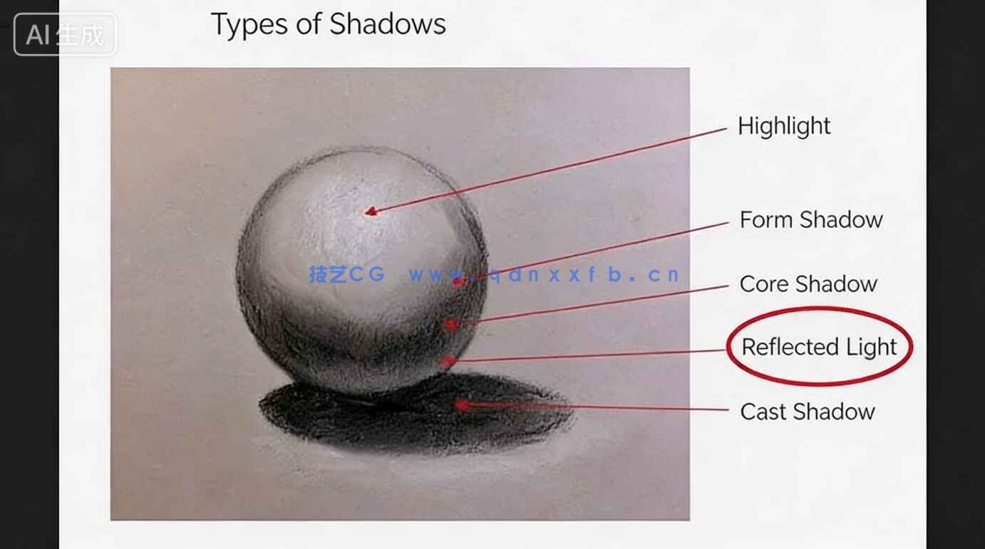 【中文字幕】人物素描明暗表现光影关系绘画训练视频教程(图4)