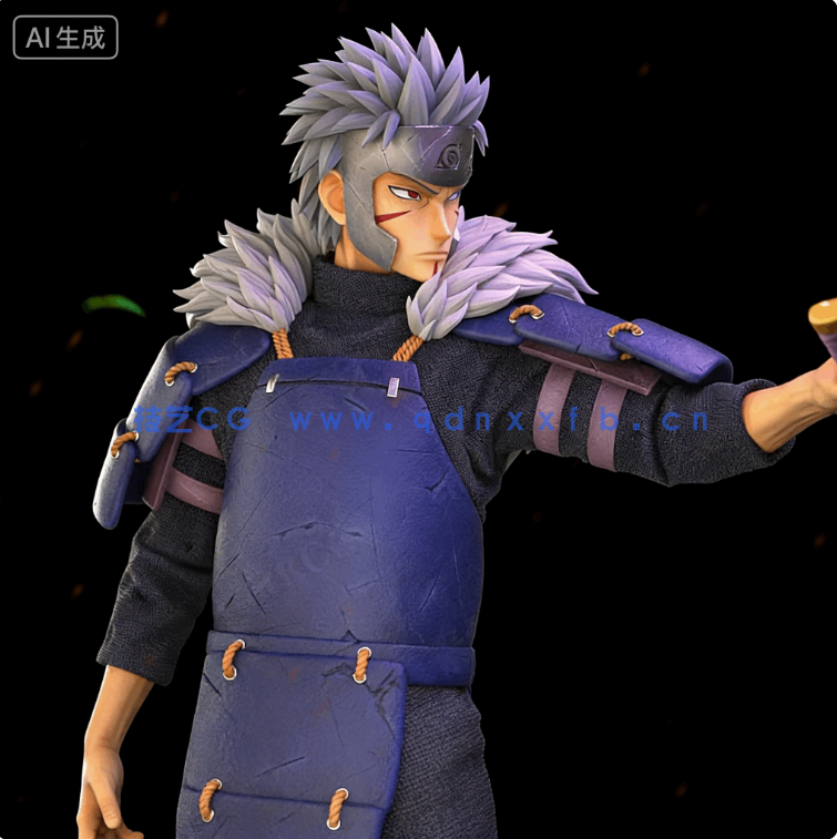 [3D打印人物] 千手扉间Senju Tobirama《火影忍者》动漫角色雕刻手办3D打印模型(图2)