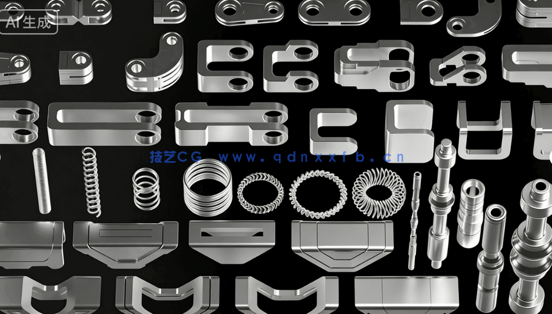 [武器道具] 200个科幻题材建模机械部件3D模型素材包(图2)