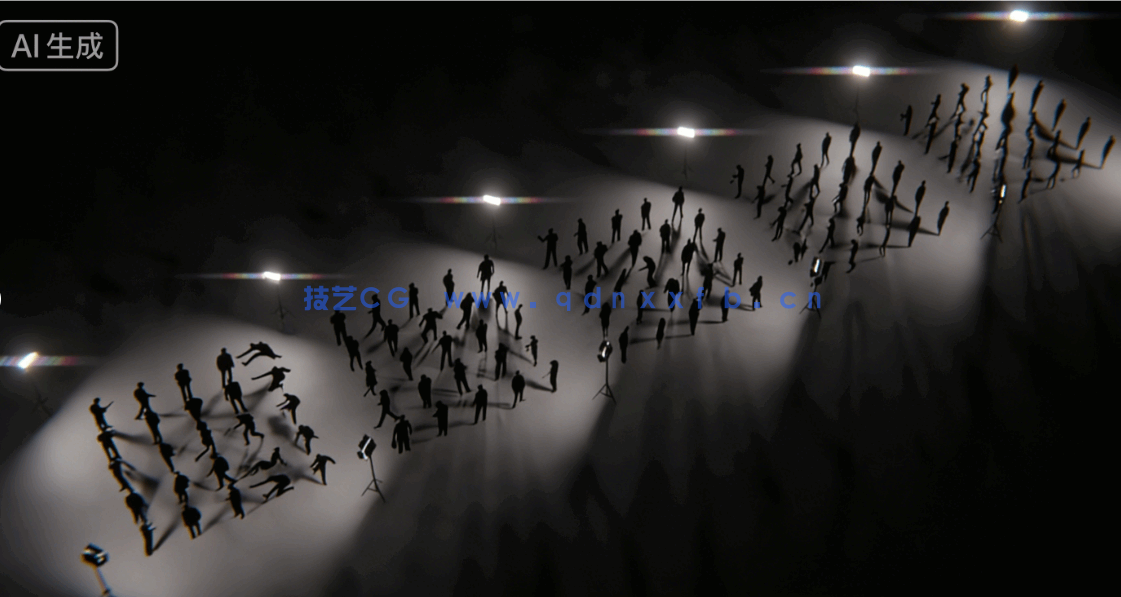 [Blender] Humans高质量2D人物剪影模型Blender资产库(图2)