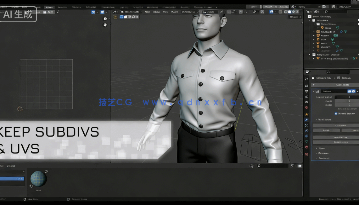 [Blender] Retopo Planes服饰布料重拓扑Blender插件V1.6.1版(图5)