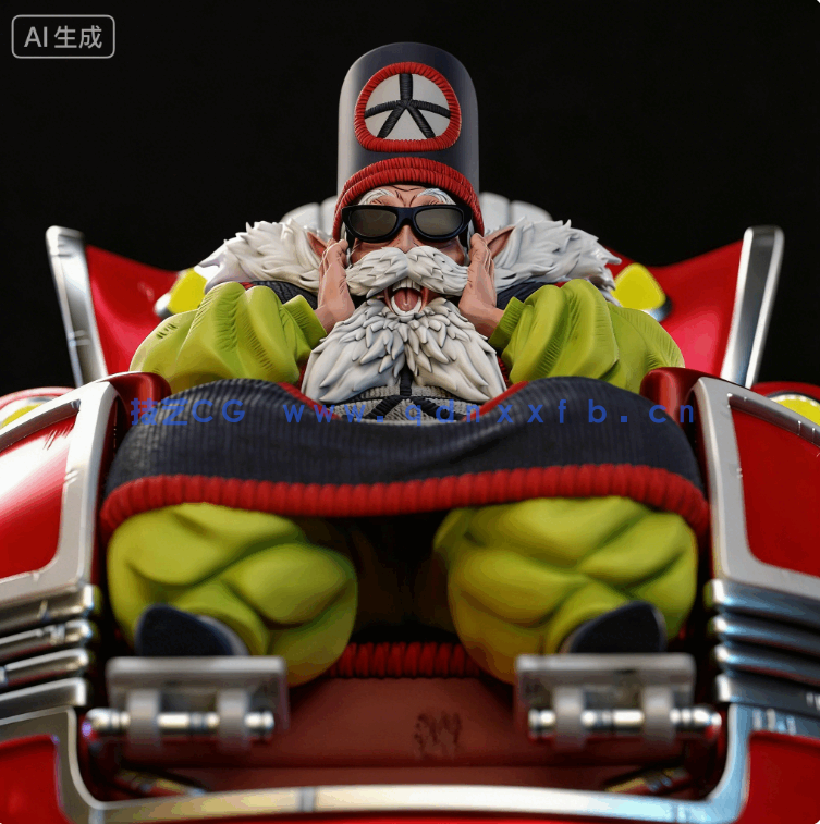 [3D打印人物] 大界王Dai Kaio《龙珠Z》动漫角色雕刻手办3D打印模型(图1)