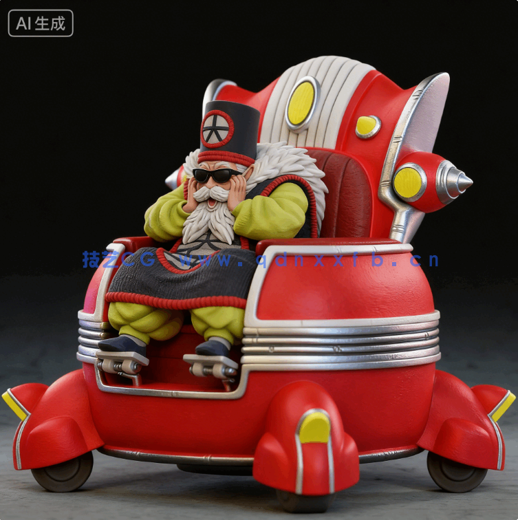 [3D打印人物] 大界王Dai Kaio《龙珠Z》动漫角色雕刻手办3D打印模型(图7)