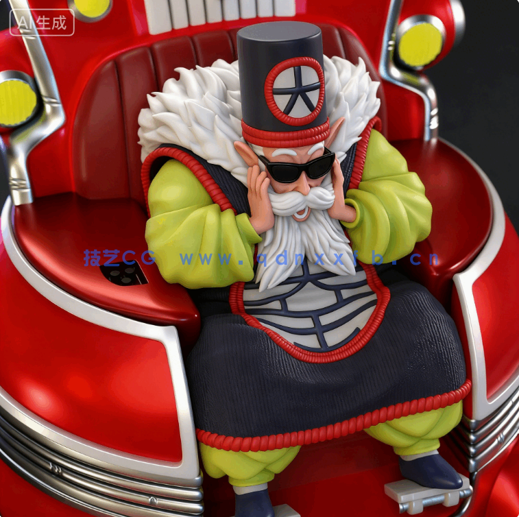[3D打印人物] 大界王Dai Kaio《龙珠Z》动漫角色雕刻手办3D打印模型(图5)