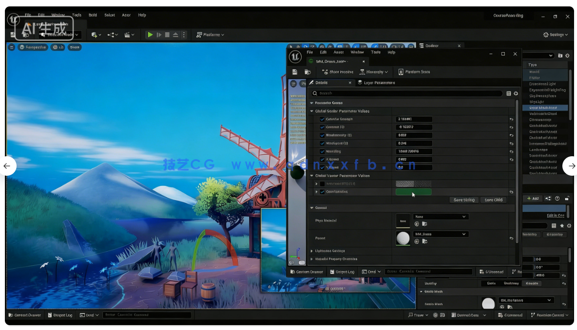 Blender与UE5塞尔达游戏场景完整制作流程视频教程(图2)