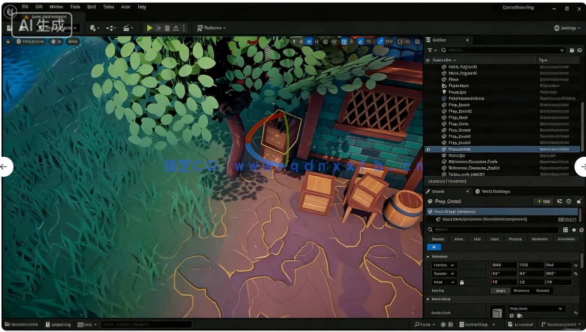 Blender与UE5塞尔达游戏场景完整制作流程视频教程(图3)