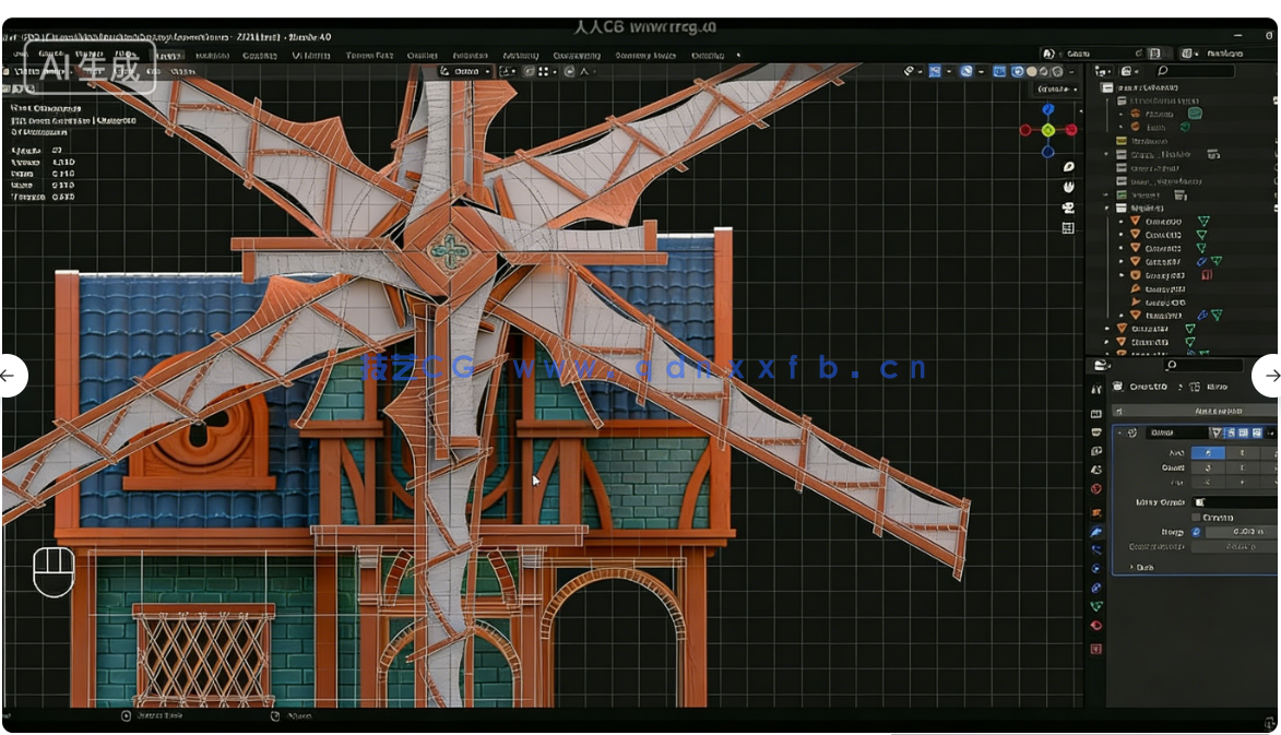 Blender与UE5塞尔达游戏场景完整制作流程视频教程(图6)