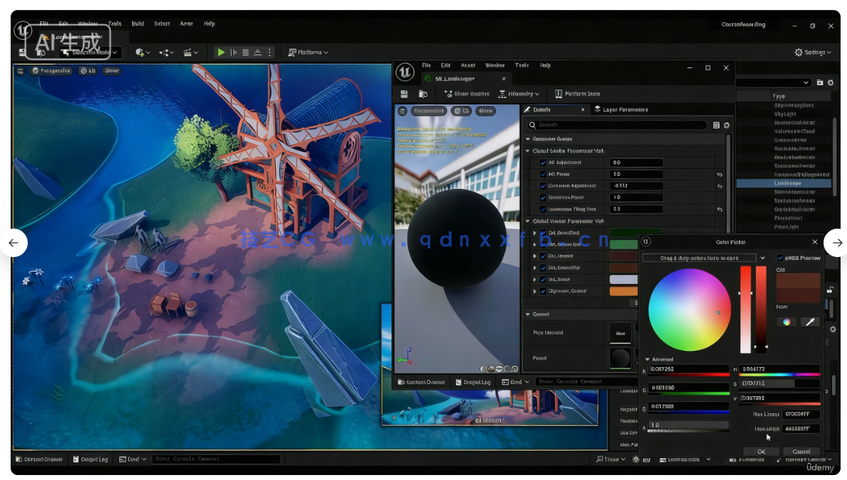 Blender与UE5塞尔达游戏场景完整制作流程视频教程(图16)