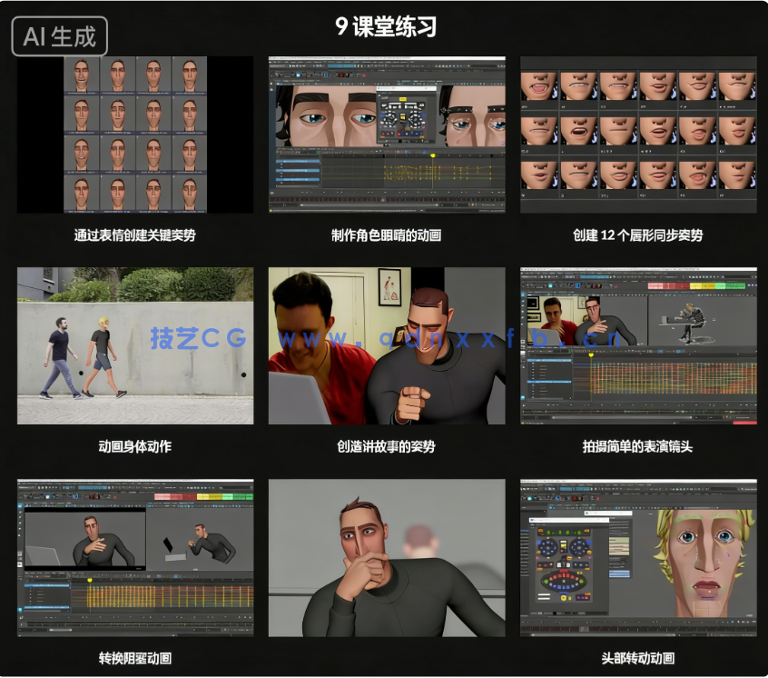 《双城之战》大师讲解角色面部表情动画叙事技术视频(图4)