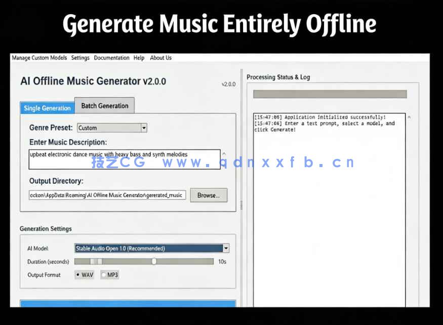 AI Offline Music Generator Pro 2离线本地AI音乐生成软件V2.0.5(图2) AI Offline Music Generator Pro 2离线本地AI音乐生成软件V2.0.5(图2)