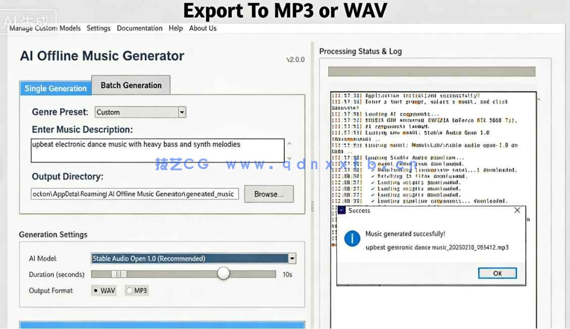 AI Offline Music Generator Pro 2离线本地AI音乐生成软件V2.0.5(图5) AI Offline Music Generator Pro 2离线本地AI音乐生成软件V2.0.5(图5)