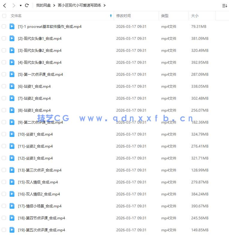 画小匠现代小可爱速写团练(图1)