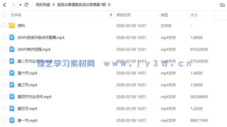 超级ai客3D漫剧实战课3+2工作流2026年(图1)