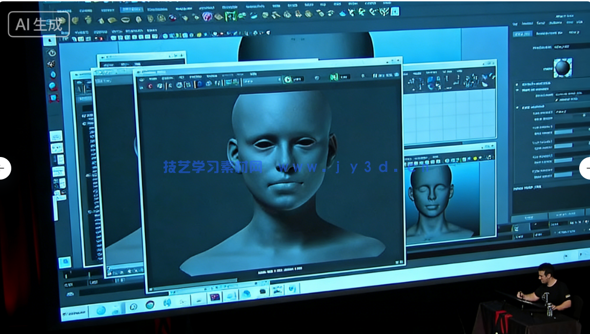 【中文字幕】写实女性角色创作现场论坛讲解视频教程(图3)