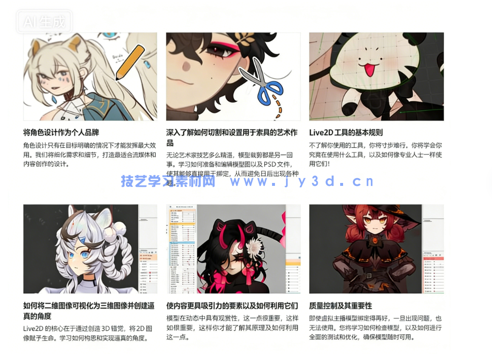 【中文字幕】VTuber虚拟主播角色模型全流程创作指南视频教程(图6)