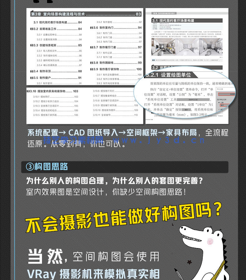 新印象 3ds MaxVRay 室内家装工装效果图全流程技术解析