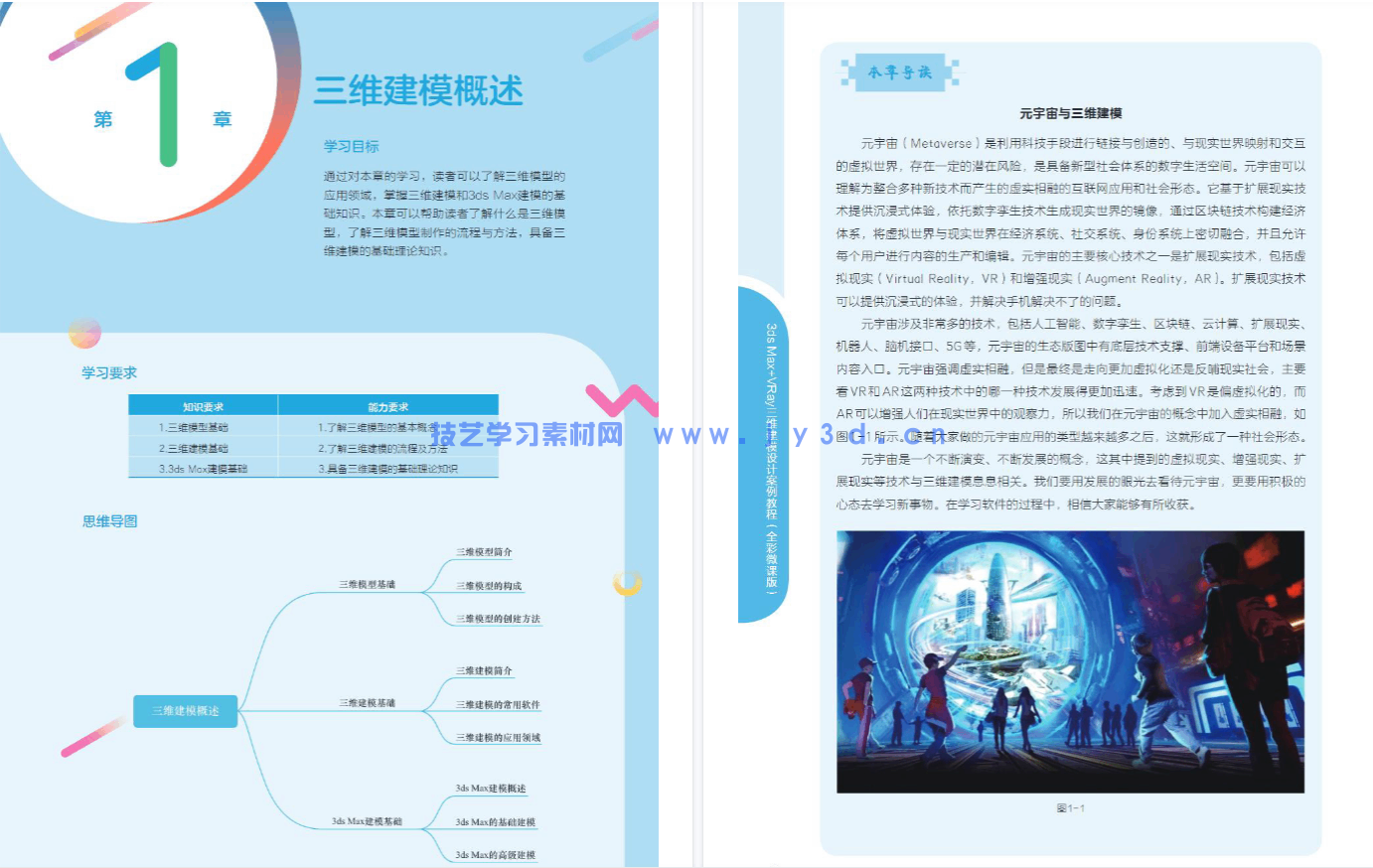 3ds Max+VRay三维建模设计案例教程（全彩微课版）