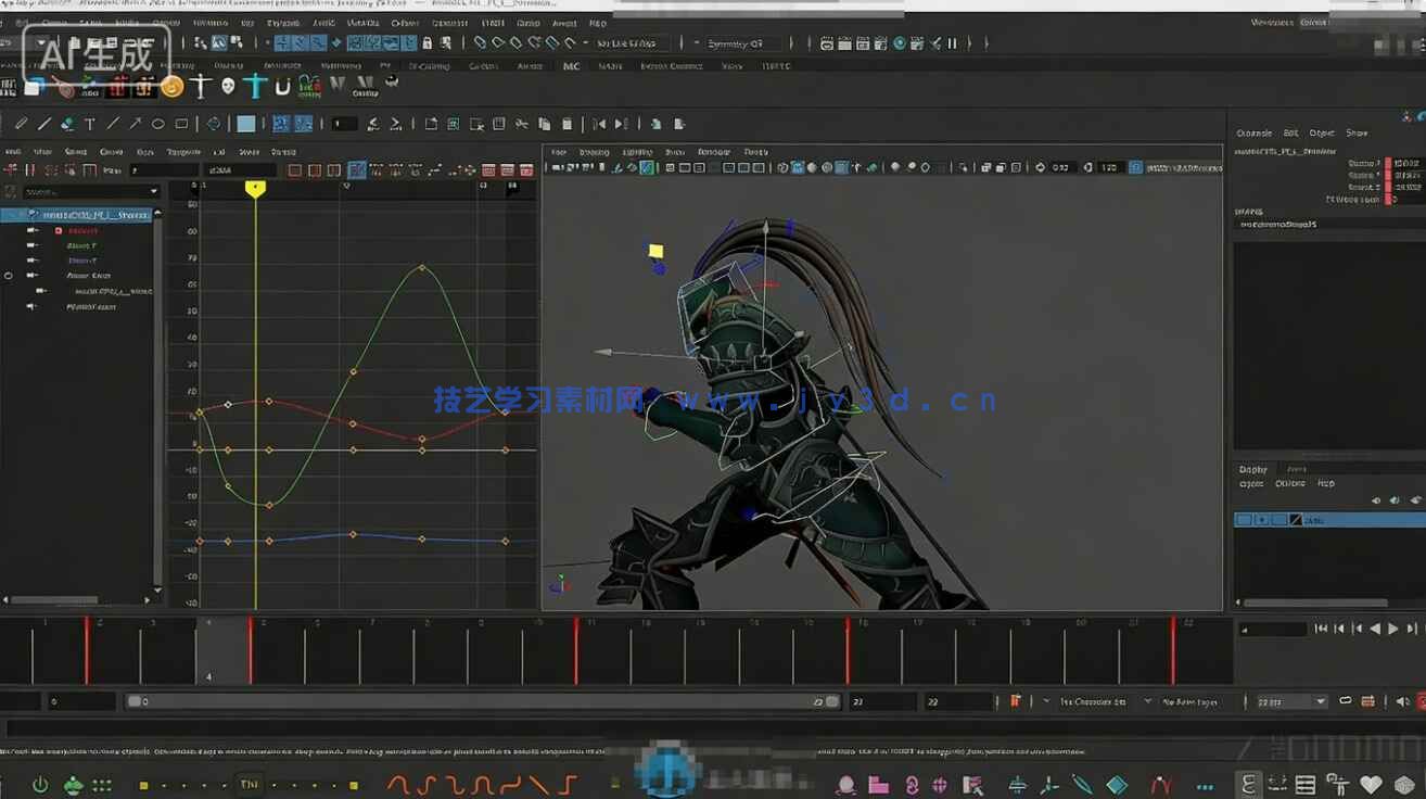 【中文字幕】Maya游戏角色动画基础核心技术训练视频教程(图2)