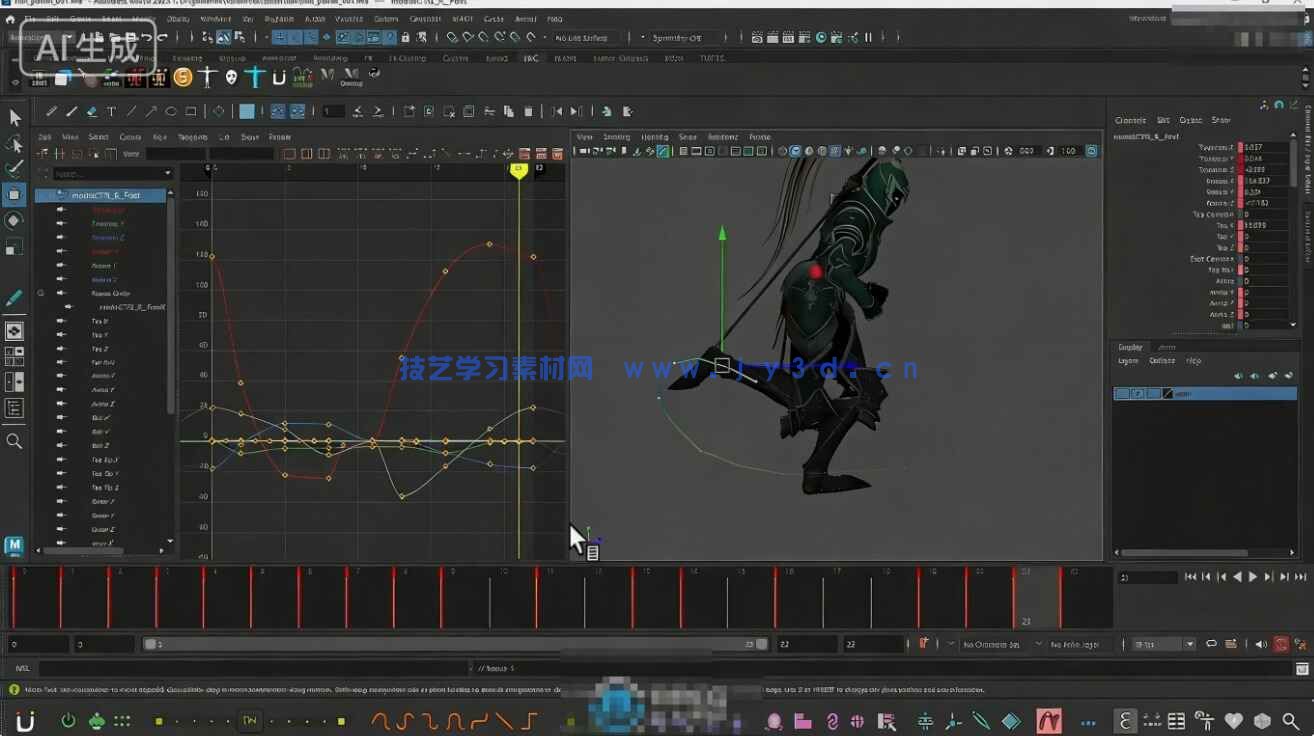 【中文字幕】Maya游戏角色动画基础核心技术训练视频教程(图4)
