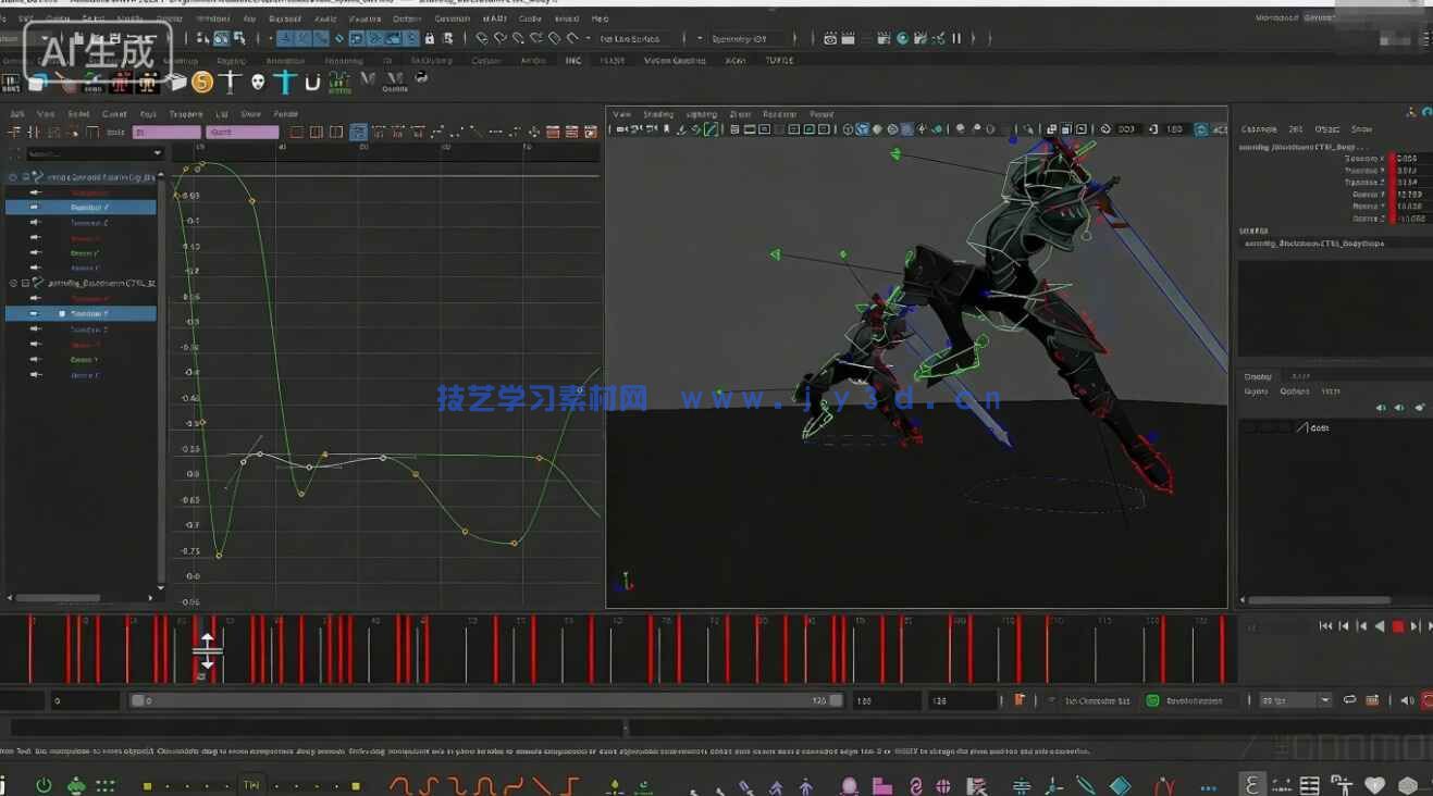 【中文字幕】Maya游戏角色动画基础核心技术训练视频教程(图7)