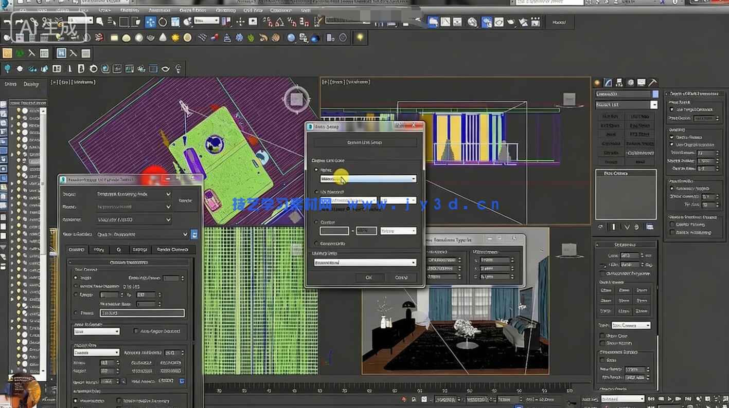 3dsMax中V-Ray室内设计渲染技术核心训练视频教程(图1)