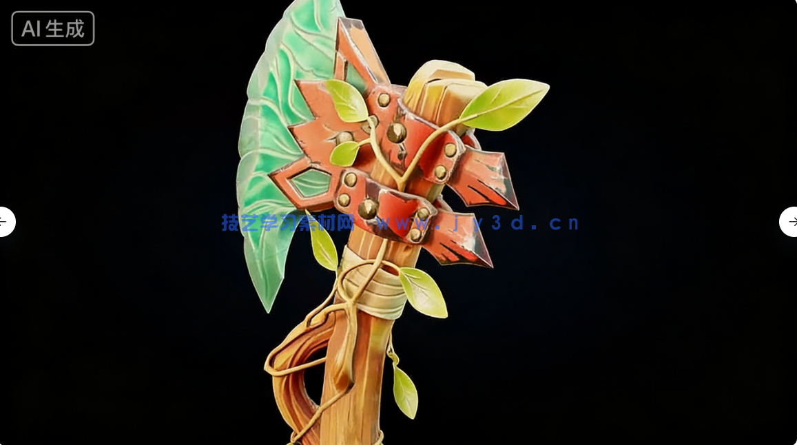 【中文字幕】Blender游戏战斧从概念设计到最终成品全流程制作视(图3) 【中文字幕】Blender游戏战斧从概念设计到最终成品全流程制作视(图3)