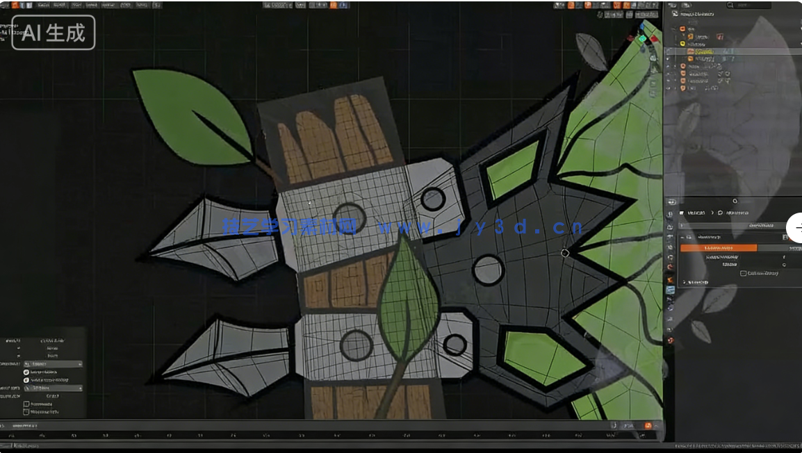 【中文字幕】Blender游戏战斧从概念设计到最终成品全流程制作视(图4) 【中文字幕】Blender游戏战斧从概念设计到最终成品全流程制作视(图4)