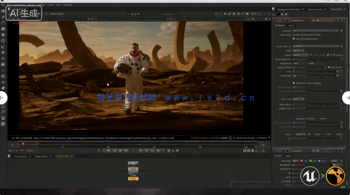 【中文字幕】Nuke与UE好莱坞影视级特效合成大师班视频教程(图7) 【中文字幕】Nuke与UE好莱坞影视级特效合成大师班视频教程(图7)